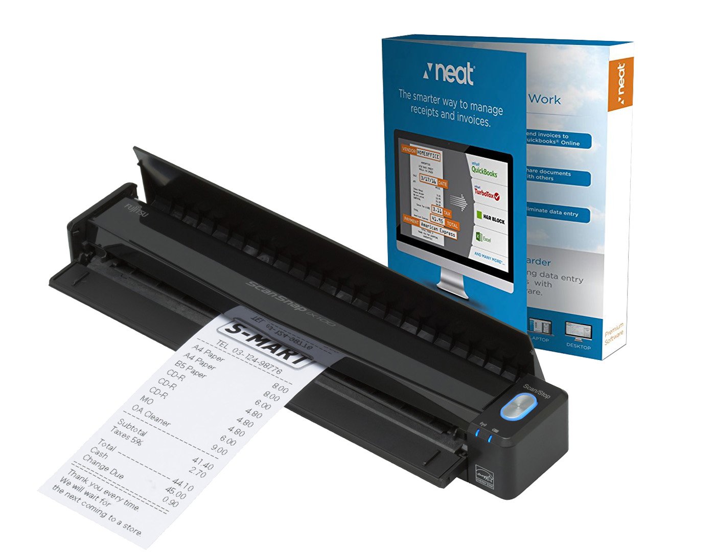 ScanSnap iX100 Mobile Scanner Powered with Neat - CopyFaxes
